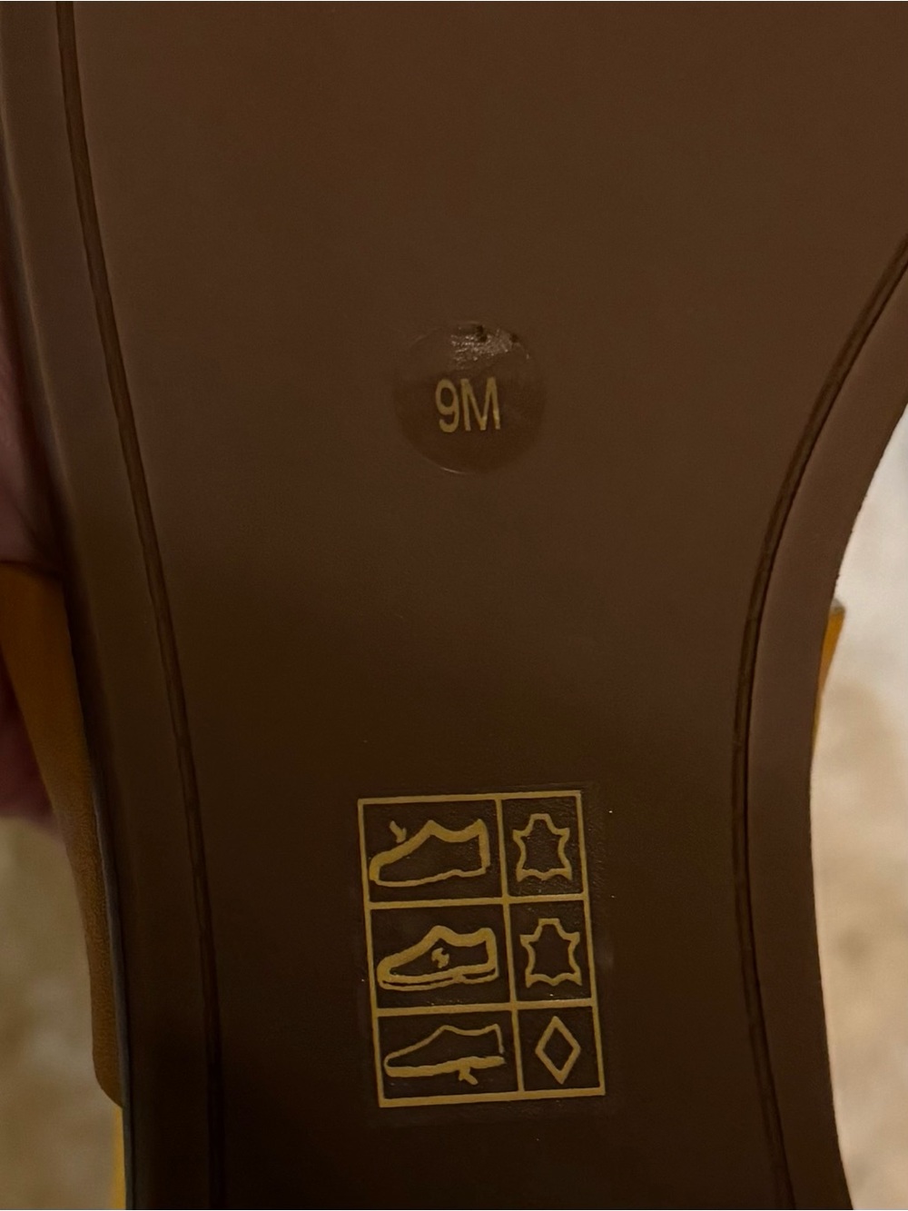 Tory Burch Mustard Leather Logo Thong Sandals - Picture 7 of 9